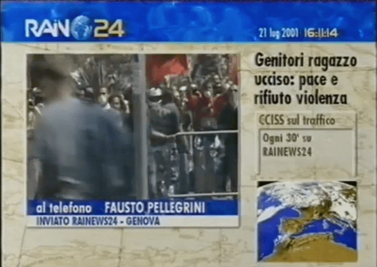 Genova 2001: il ricordo di chi era a Rainews24 con Roberto Morrione