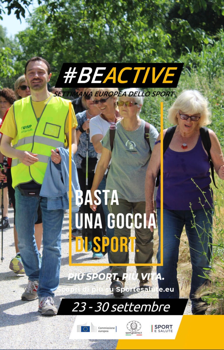 #BeActive: anche lo sportpertutti Uisp per la Settimana Europea dello Sport