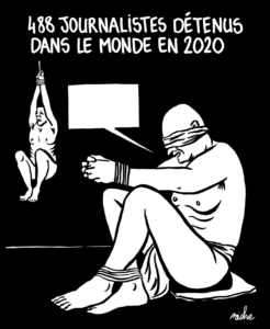 Call to action di Charlie Hebdo per dare voce ai Giornalisti detenuti