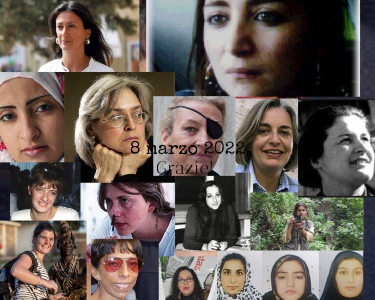 8 marzo per ricordare le giornaliste uccise e il coraggio di chi rischia la vita per informare