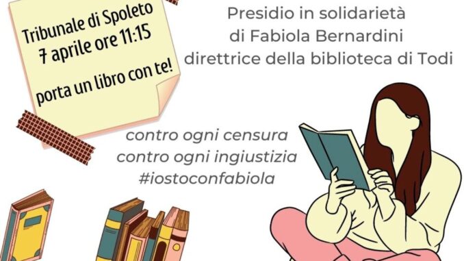 #iostoconFabiola, la bibliotecaria “sgradita”