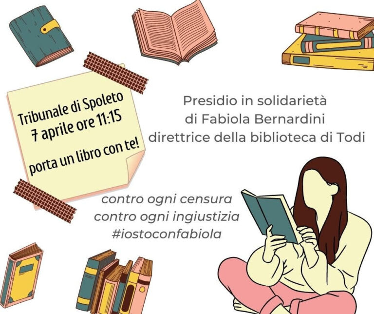 #IoStoConFabiola – presidio UDI Umbria  7 aprile Tribunale di Spoleto