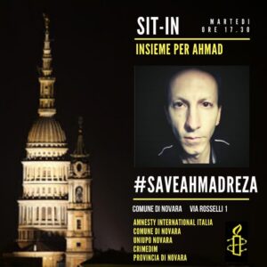 Sit-in a Novara per il ricercatore iraniano Ahmadreza Djalali, ‘annullate la sua condanna a morte’