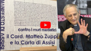 Il Cardinale Zuppi riceve e condivide la Carta di Assisi. “Le parole usate male possono uccidere”. VIDEO