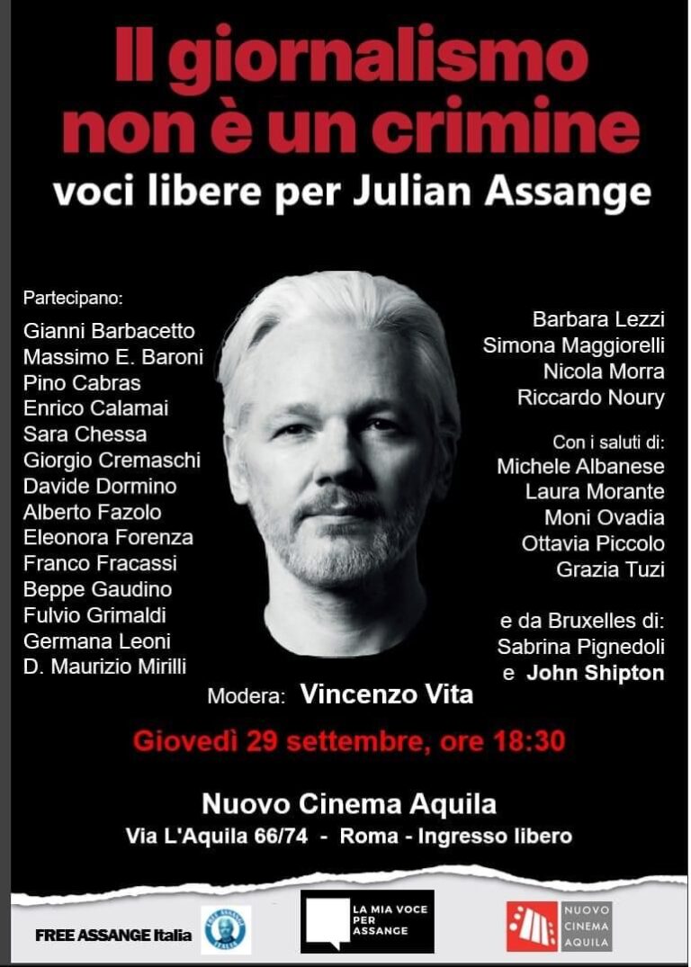 “Il giornalismo non è un crimine”. Voci libere per Julian Assange