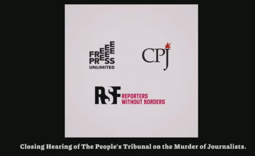 Periodistas han sido asesinados en Siria, México y Sri Lanka.  Sentencia del Tribunal Permanente de los Pueblos