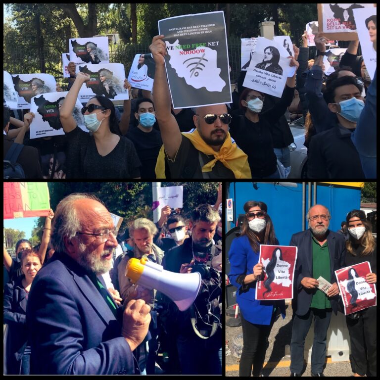 In Iran arresti di giornalisti e attivisti. A Roma grande manifestazione di protesta contro il regime, presente il Presidente Fnsi Giulietti