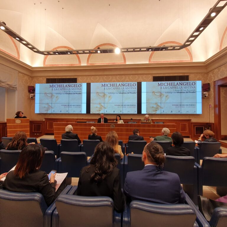 Senato. Presentata l’inedita mostra: “Michelangelo e la Cappella Sistina. I disegni della fondazione Casa Buonarroti in dialogo con Sebastiano del Piombo”