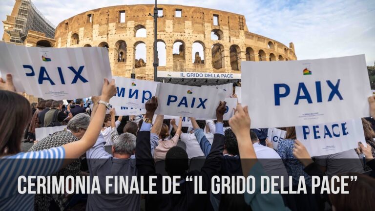 “Il grido della pace”, le parole di papa Francesco alla cerimonia finale al Colosseo