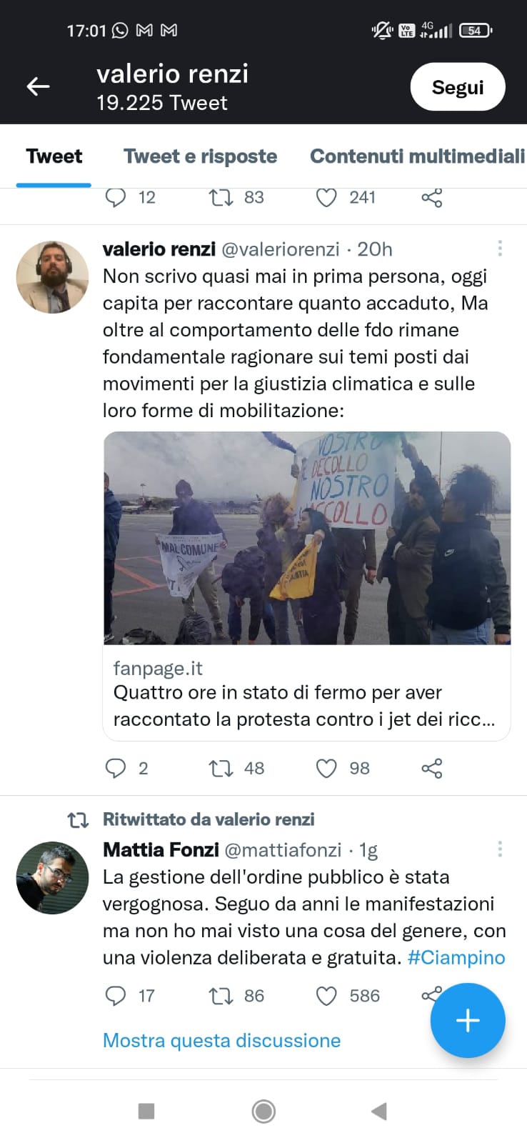 Giornalisti fermati a Ciampino, volevano documentare la protesta contro i jet dei ricchi