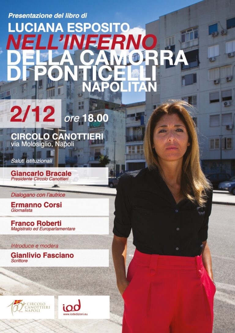 “Nell’inferno della camorra di Ponticelli”. Il 2 dicembre a Napoli la presentazione del libro di Luciana Esposito
