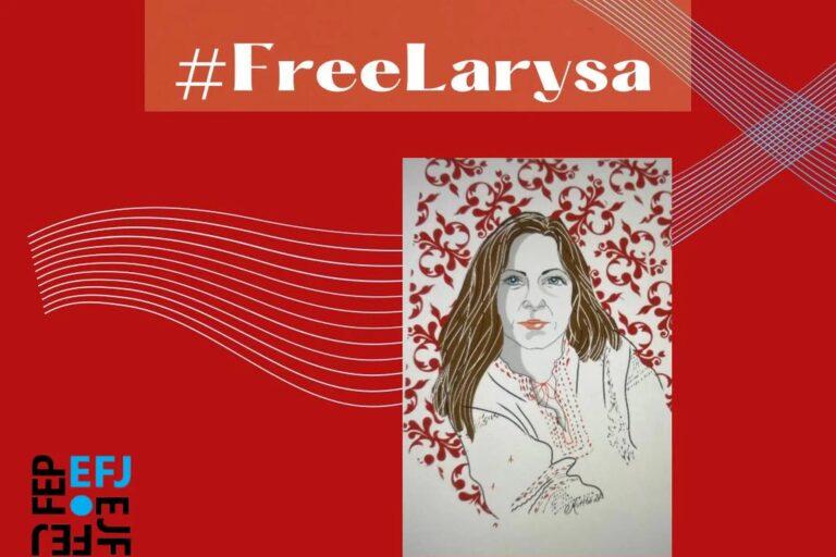 #freeLarysa prosegue la campagna di Efj
