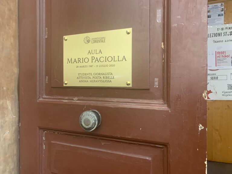 Benvenuti nell’aula studio “Mario Paciolla”!