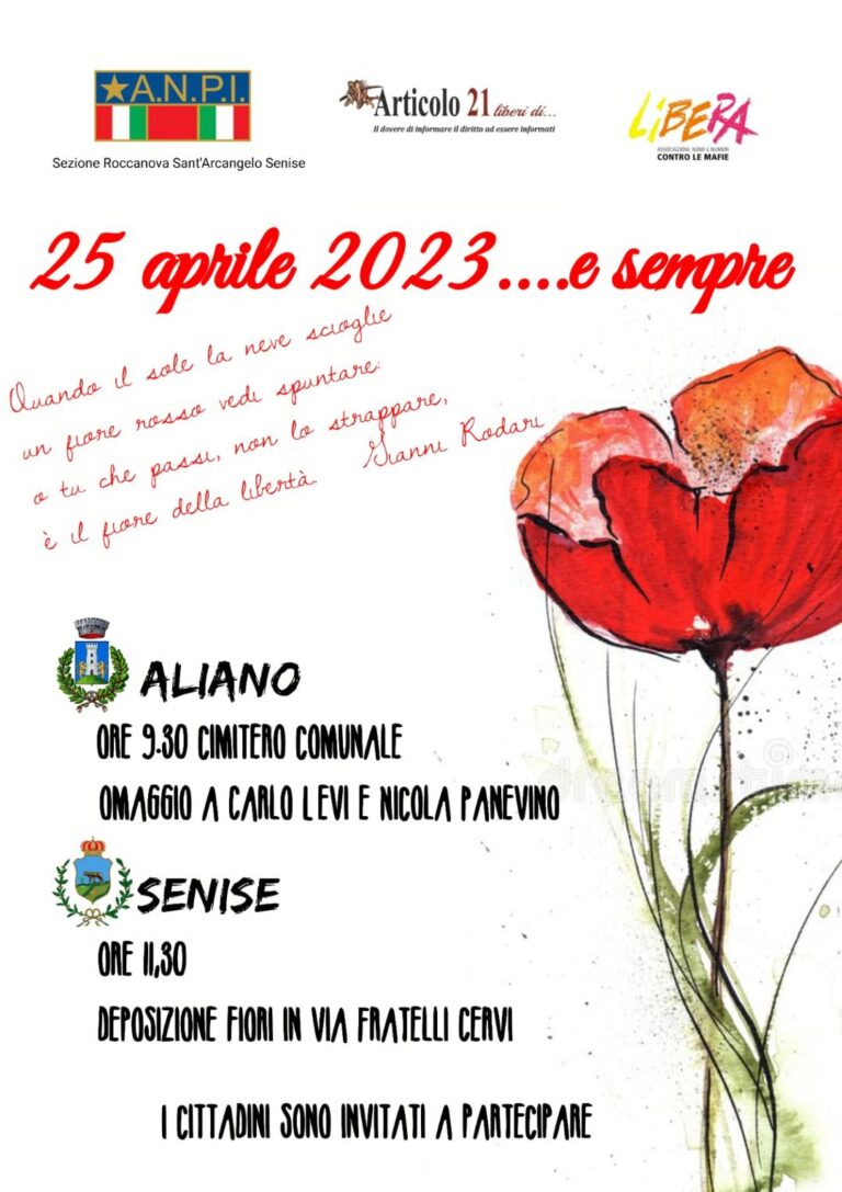 Ad Aliano omaggio a Carlo Levi il 25 Aprile