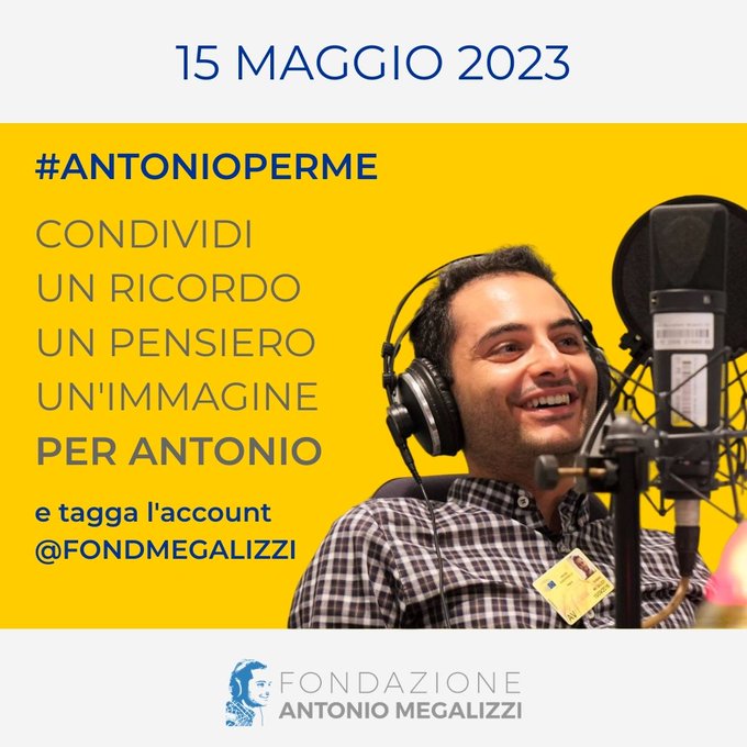 Buon compleanno Antonio! Un post, un’immagine, un’idea con @fondmegalizzi