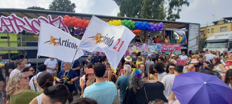 Articolo 21 a Latina per il Pride Lazio contro ogni discriminazione