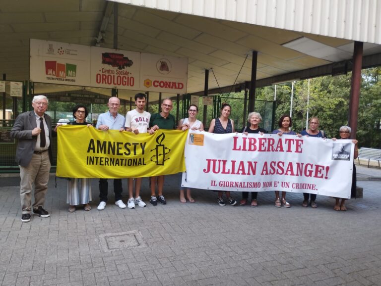 A Reggio Emilia una bella iniziativa per Assange