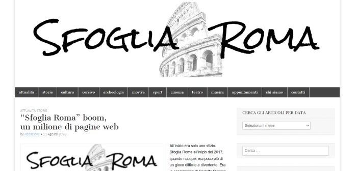 “Sfoglia Roma” boom, un milione di pagine web