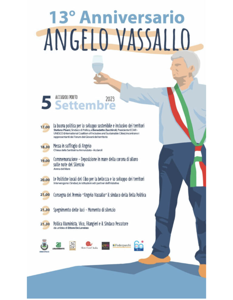 Tredici anni fa veniva ucciso Angelo Vassallo, oggi il ricordo ad Acciaroli