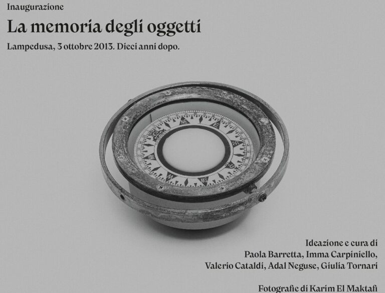 “La memoria degli oggetti”. Lampedusa, 3 ottobre 2013. Dieci anni dopo. Un progetto di Zona e Carta di Roma