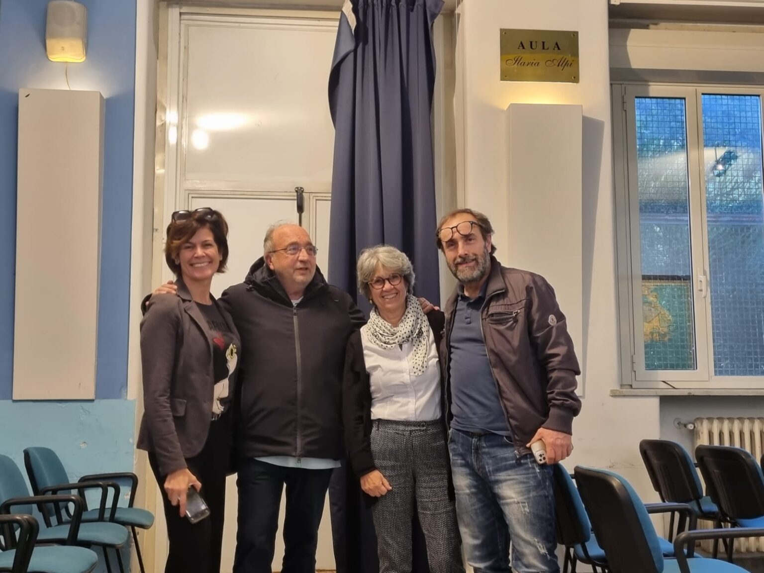 Un murale per Ilaria e Miran al liceo Tito Lucrezio Caro di Roma