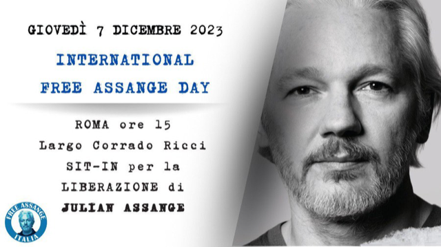 “International Free Assange day”. 7 dicembre, Roma