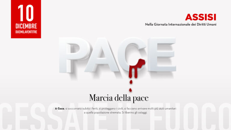 Marcia della pace Perugia Assisi. Giovedì 7 dicembre la conferenza stampa a Perugia