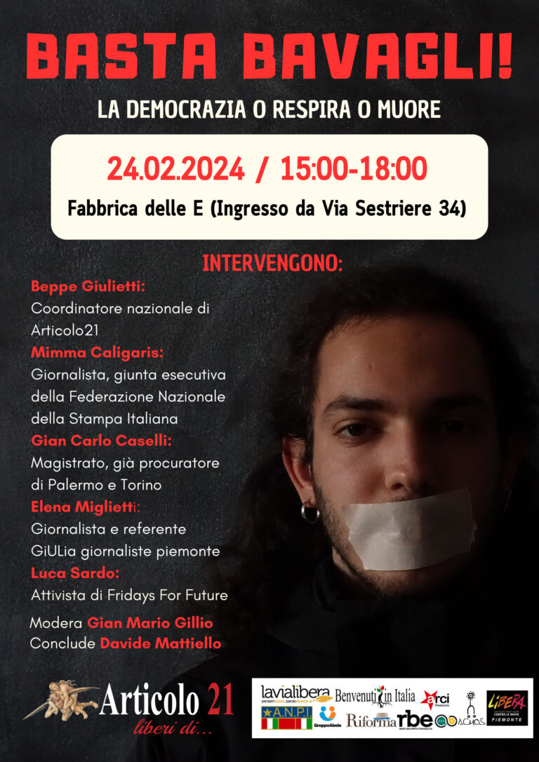 “Basta bavagli alla Costituzione”. Un importante appuntamento sabato 24 febbraio a Torino