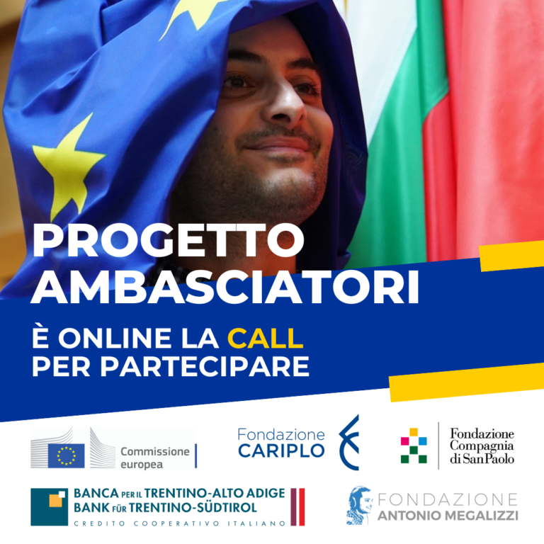 4^ Edizione del Progetto Ambasciatori della Fondazione Antonio Megalizzi: è aperta la call