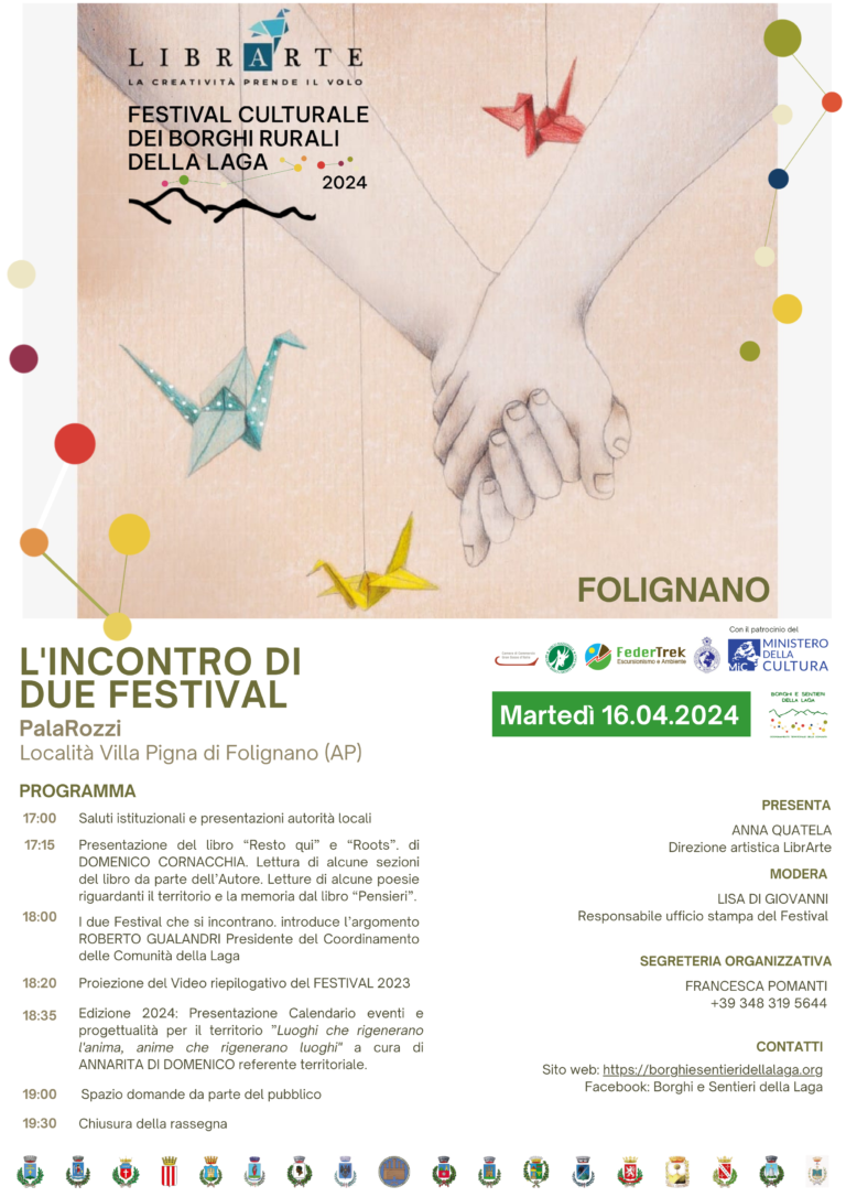 13 Aprile, al via la terza edizione del Festival culturale dei borghi rurali della Laga