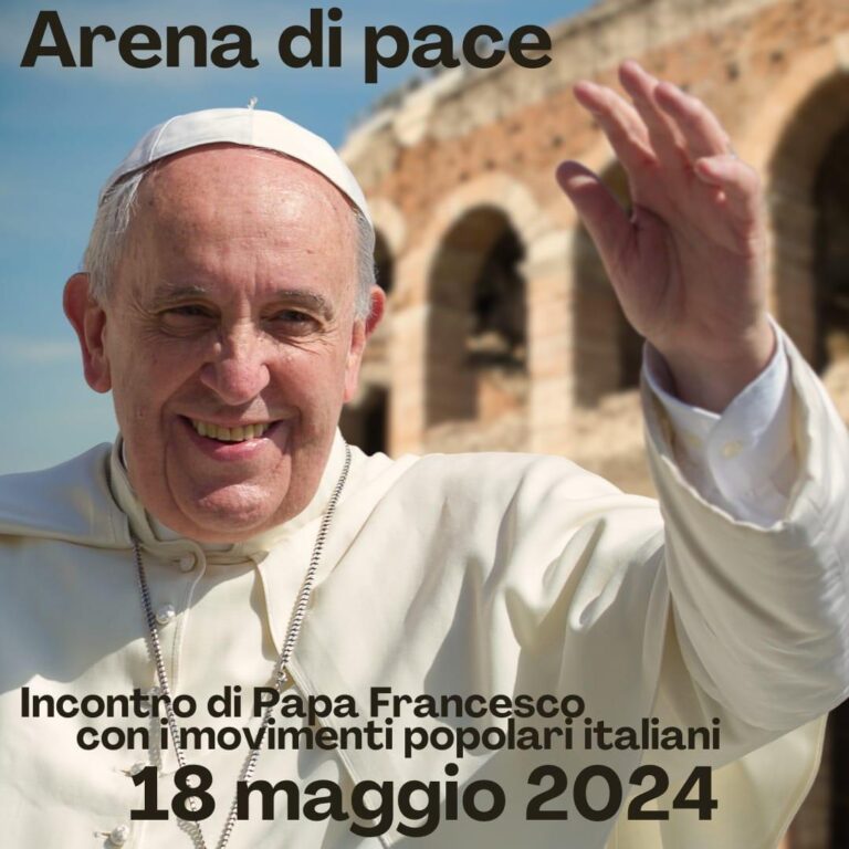 Fermare questa terza guerra mondiale a pezzi: proposte per “Arena di Pace” con Papa Francesco