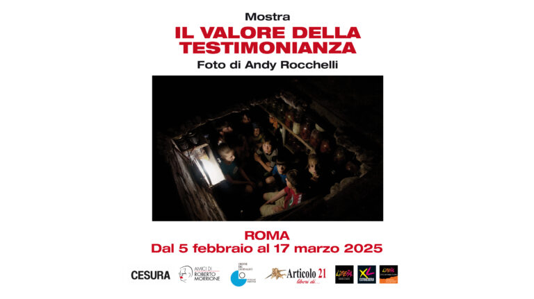 “Il valore della testimonianza”. Al Centro XL di Libera arriva la mostra con le foto di  Andy Rocchelli