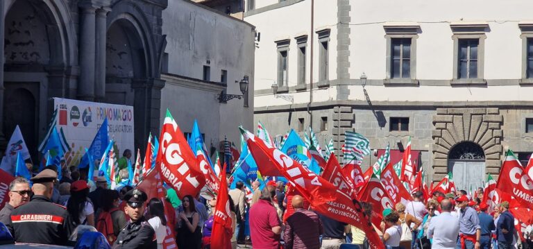 A Orvieto una festa del Primo Maggio con dati in chiaroscuro. L’impegno per i referendum