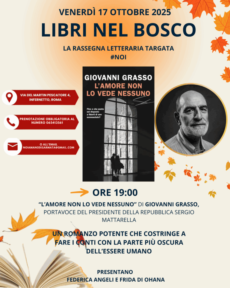 Libri nel bosco, appuntamento con Giovanni Grasso
