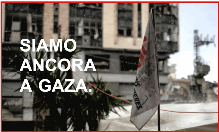 Siamo ancora a Gaza