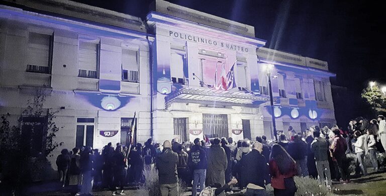 A Pavia: luci su Gaza