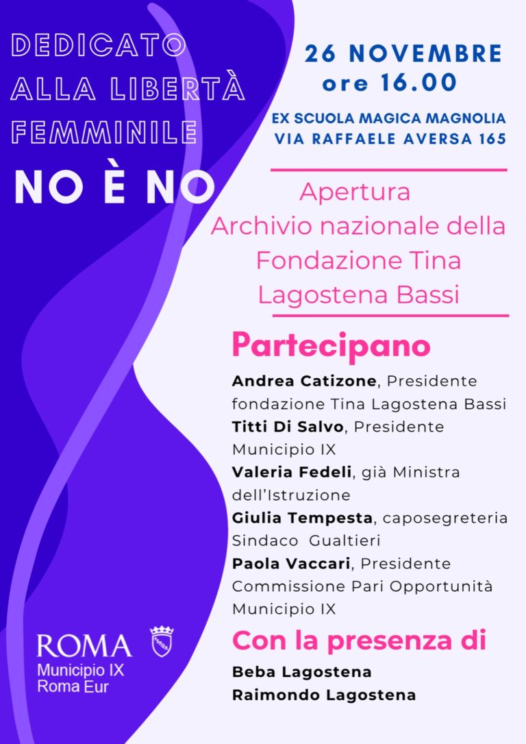 Spinaceto, incontro su consenso e violenza di genere al nuovo archivio nazionale Tina Lagostena Bassi, presidio di memoria, cultura e diritti