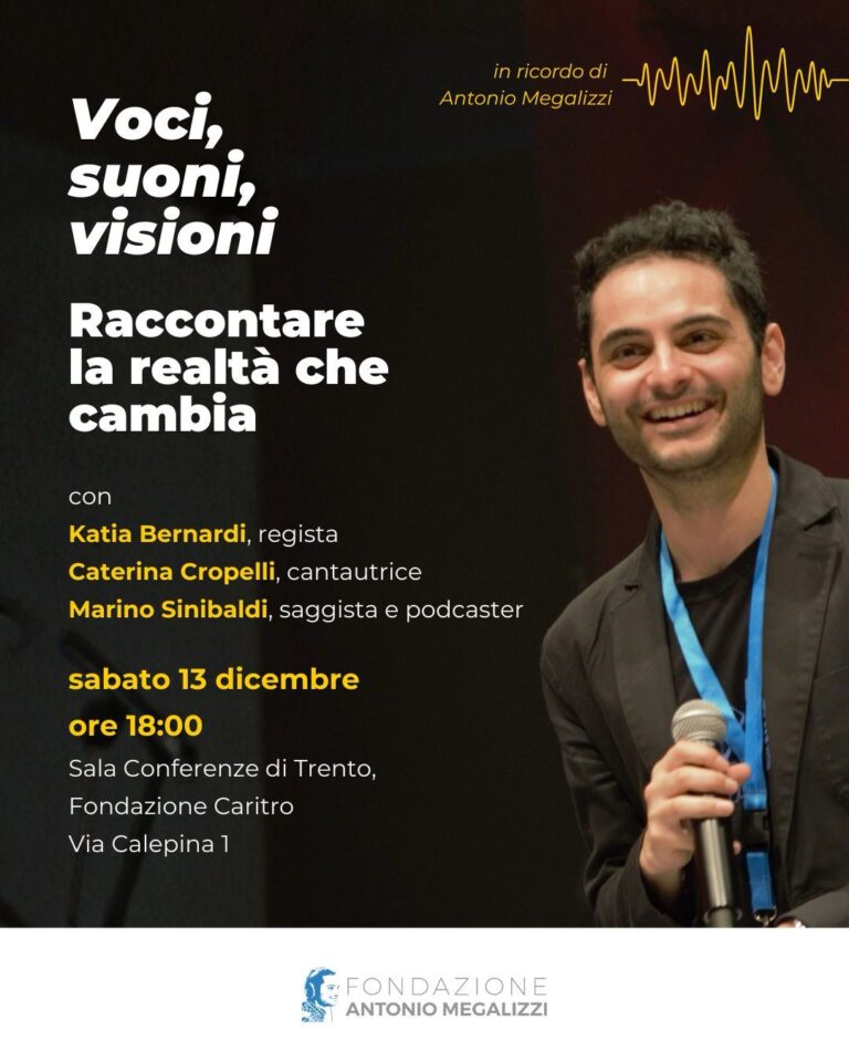 Raccontare la realtà che cambia. Le iniziative della Fondazione in ricordo di Antonio Megalizzi