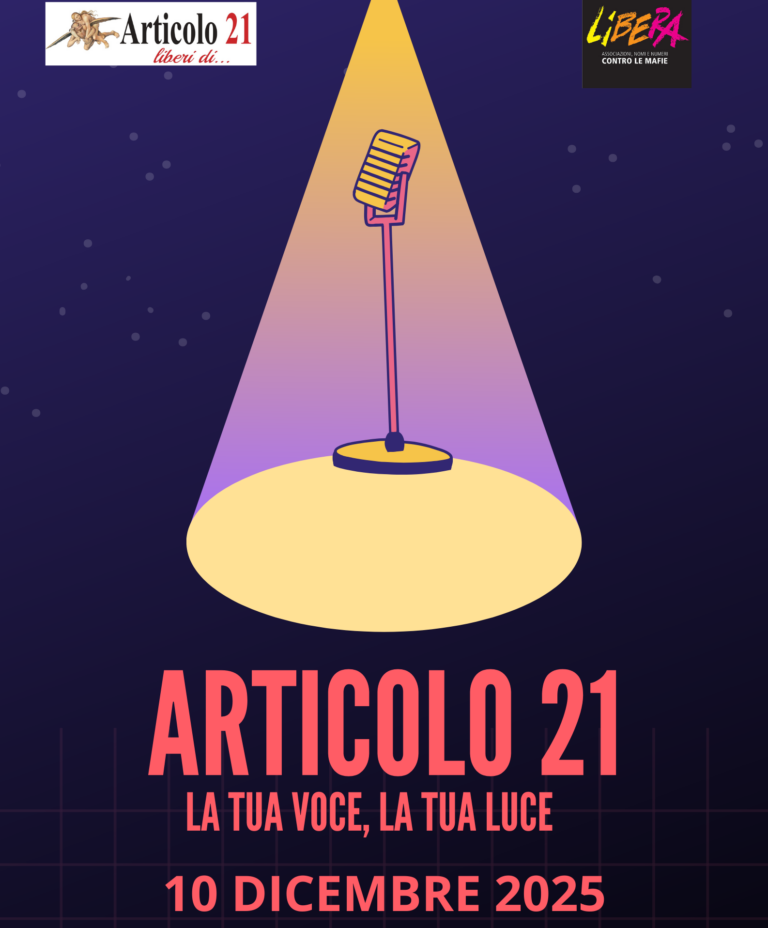 Il 10 dicembre evento di Articolo 21 nella sede di Libera. Riflessione sulla “strategia della tensione” con la rappresentazione di “Io so”