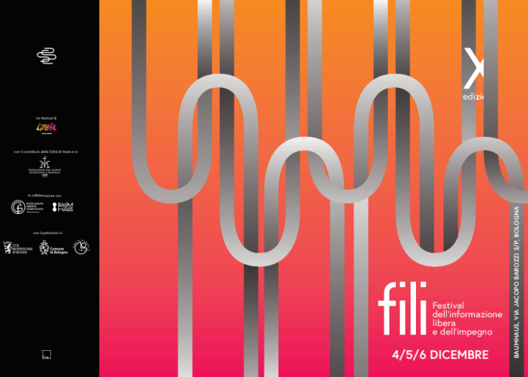 Dal 4 al 6 dicembre a Bologna torna FILI – il Festival dell’Informazione Libera e dell’Impegno organizzato da Libera Bologna