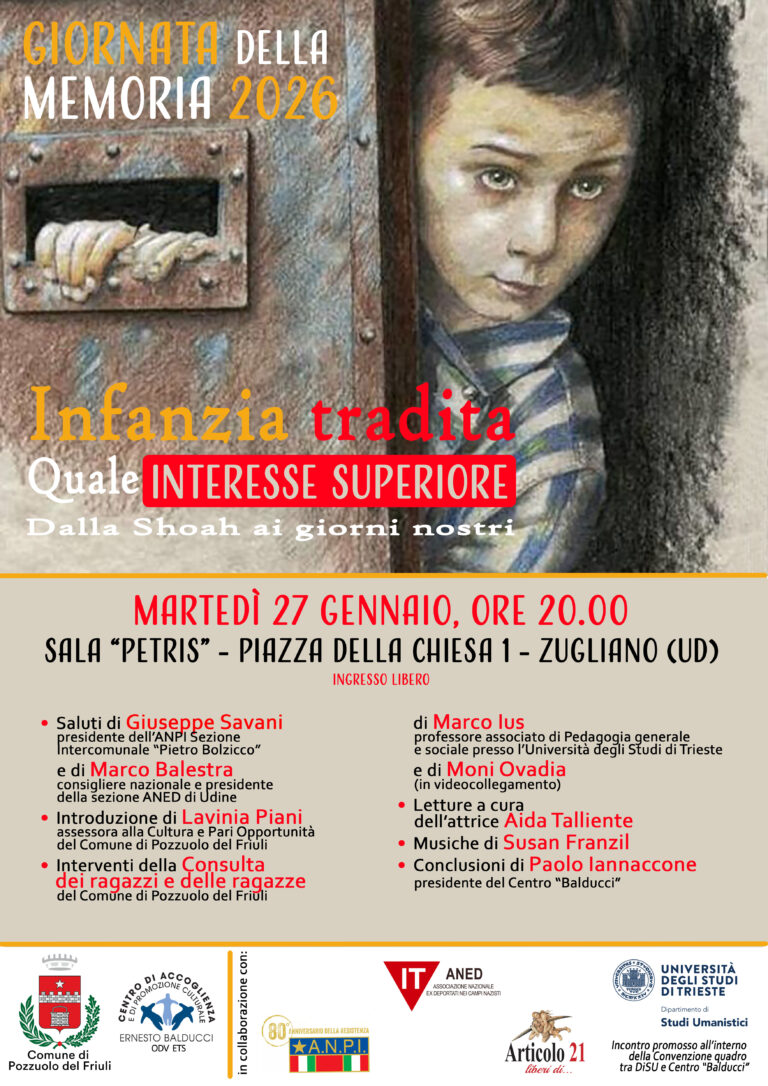 La Giornata della Memoria 2026 a Zugliano (Udine)