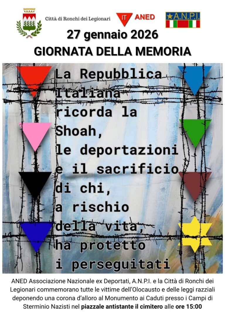 La Giornata della Memoria a Ronchi dei Legionari
