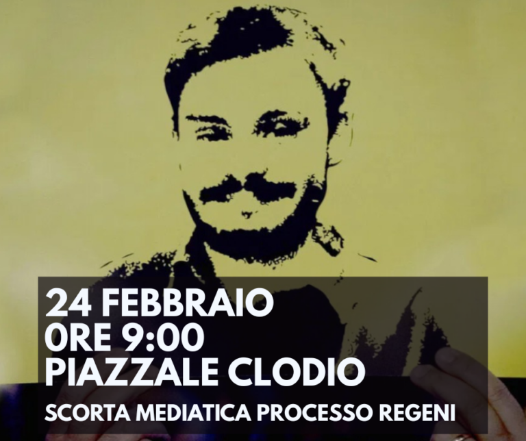 Il 24 febbraio riprende il processo Regeni