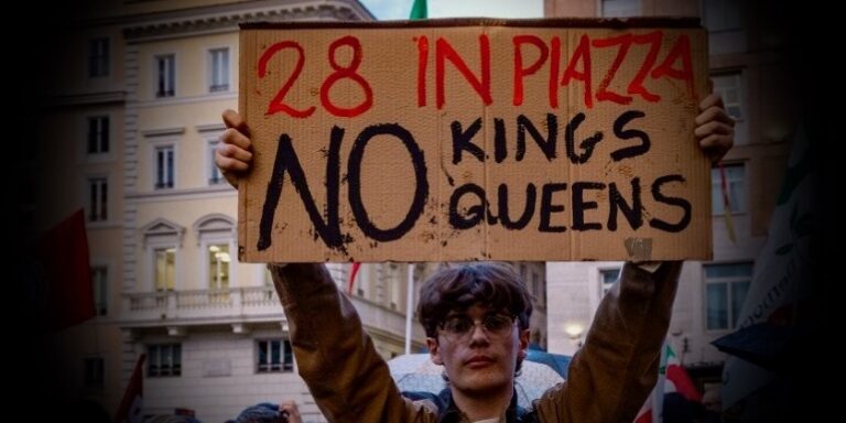 No Kings: “Referendum segna ‘Dismissioni’ del vecchio mondo”. 27 e 28 marzo in piazza a Roma