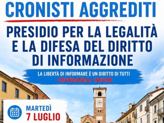 Solidarietà ai due giornalisti aggrediti a Chivasso