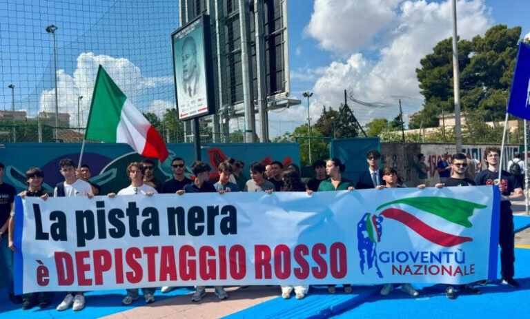 Palermo, lo striscione dei giovani meloniani e la paura della verità