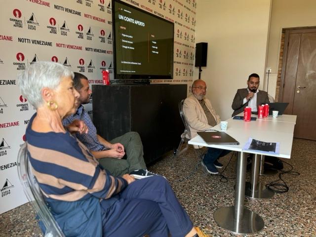 In tanti al Lido di Venezia con Alberto Trentini e Articolo21