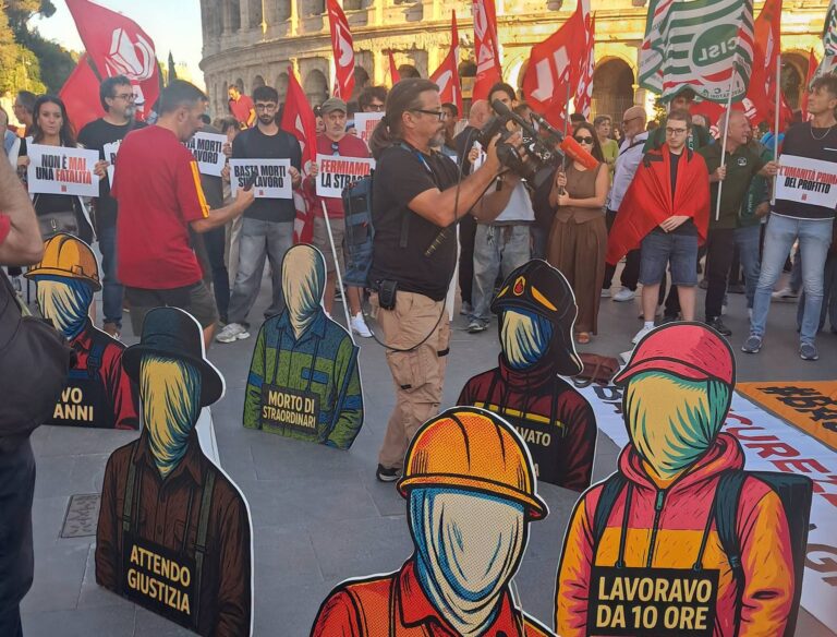 Strage quotidiana, operaio di 22 anni muore cadendo dal Colosseo. Giuli ordina la chiusura. Fiaccolata della Cgil