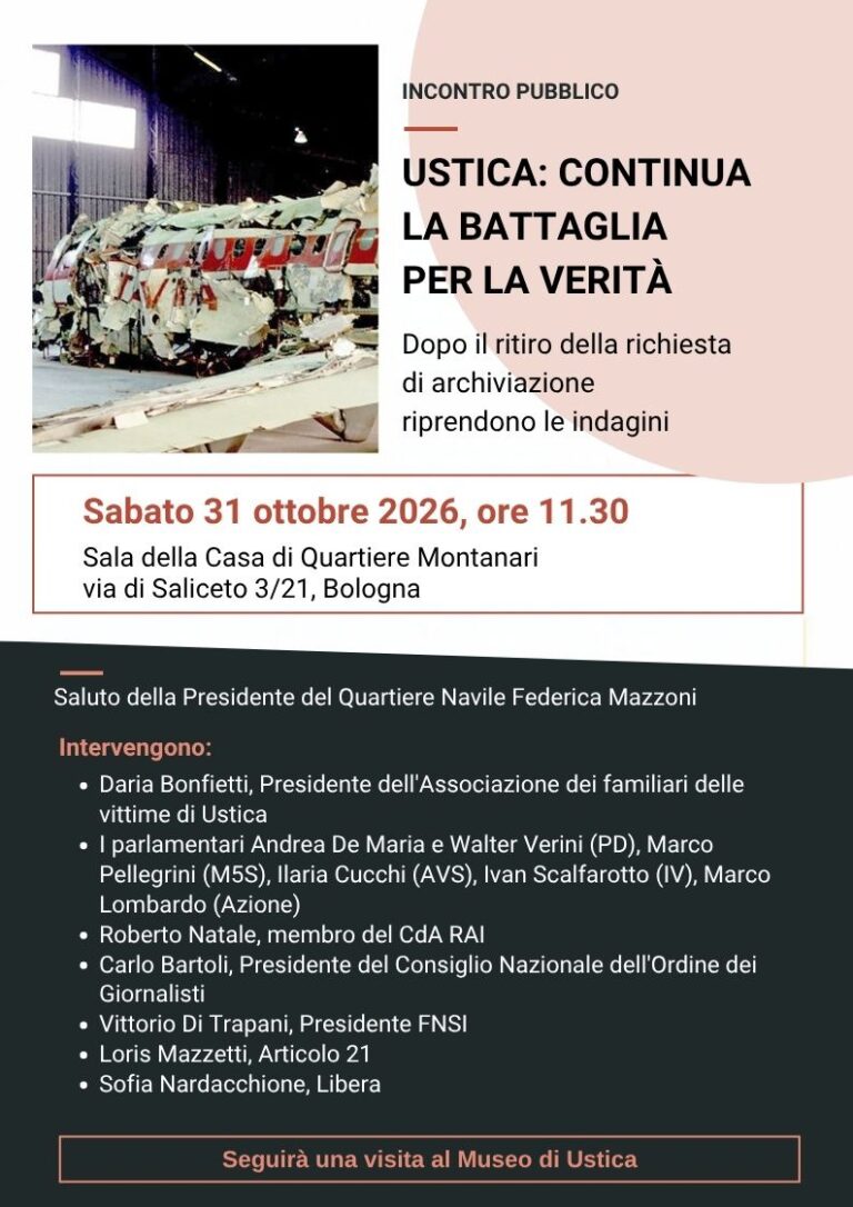 Ustica continua la battaglia per la verità