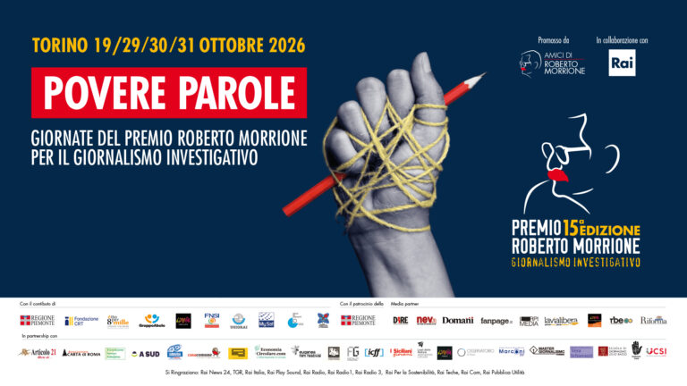 Al via a Torino le giornate del Premio Roberto Morrione